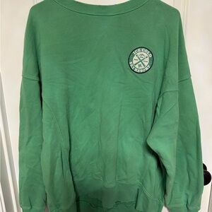 Aerie Green Ice Cold Ski Resort Sweatshirt